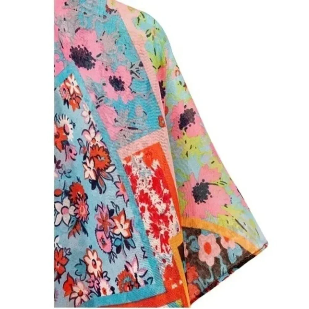 Kimono Hot Floral Colorful Swimsuit Beach Summer Cover Swimwear Cardigan Layer